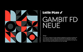 Gambit FD Neue几何无衬线字体  by FontDuo