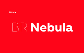BR Nebula字体全套20字重 by Brink