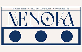 Menoka优雅而现代的衬线字体  by Valentino Vergan