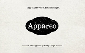 Appareo字体全套9字重 不完美、破旧的衬线字体  by Kimmy Design
