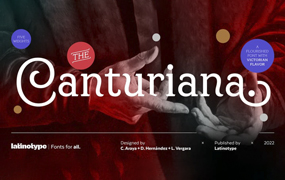 Canturiana字体全套5字重  by Latinotype