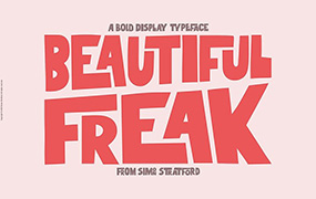Beautiful Freak 现代粗体无衬线字体 by Itsmesimon
