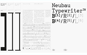 NB Typewriter™ Pro 字体全套6字重  复古打印机字体 by Neubau