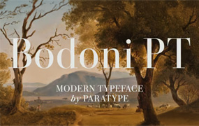 Bodoni PT 字体全套33字重 具有历史根源的当代衬线字体 by ParaType